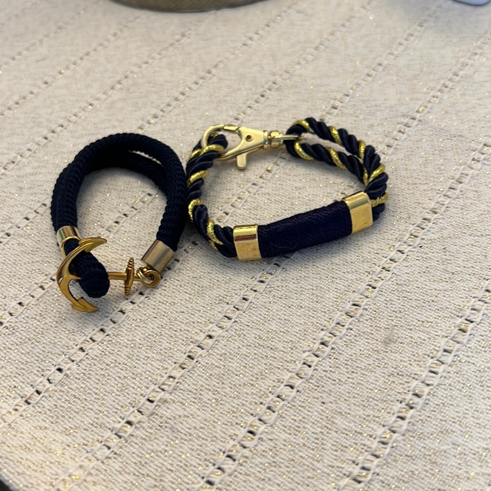 Nautical rope bracelets